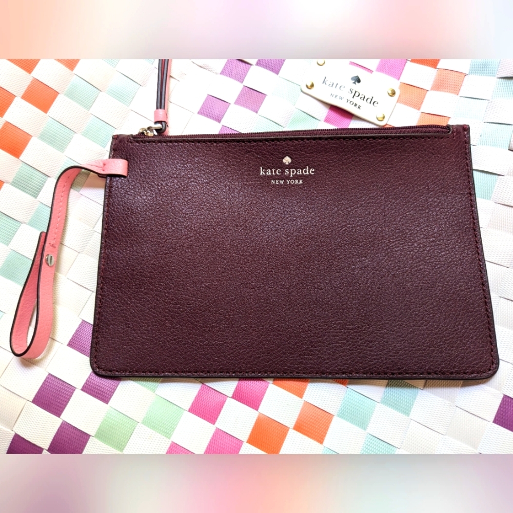 Kate Spade Brown Clutch Wristlet